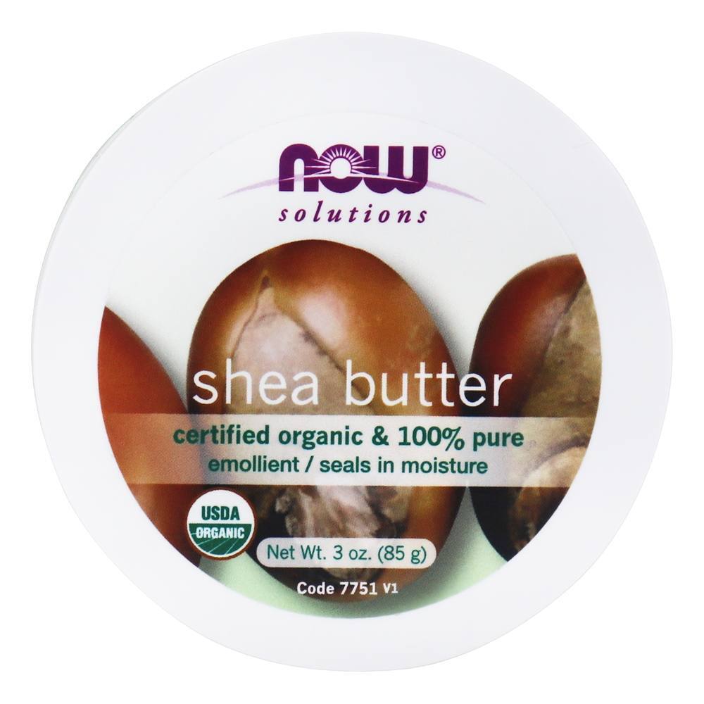NOW Solutions Organic 100 % Pure Manteiga de Karité - 3 oz. NOW Foods