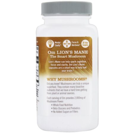 Aumento diário do superalimento de cogumelos com crina de juba 2000 mg . – Cápsulas vegetarianas 90 Om — foto 3