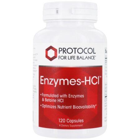 Enzimas-HCl - Cápsulas 120 Protocol For Life Balance