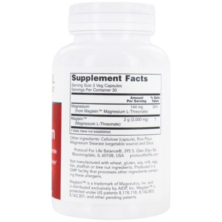 ProtoSorb Magnesium - Cápsulas vegetarianas 90 Protocol For Life Balance - Imagem 2