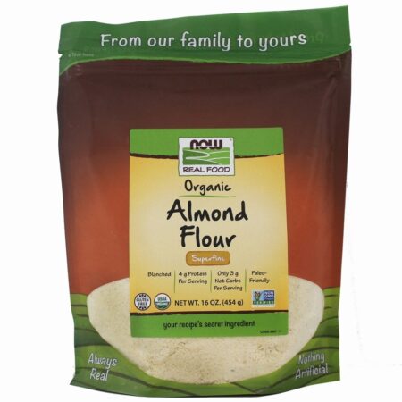 NOW Real Food Farinha de Amêndoa Orgânica - 16 oz. NOW Foods