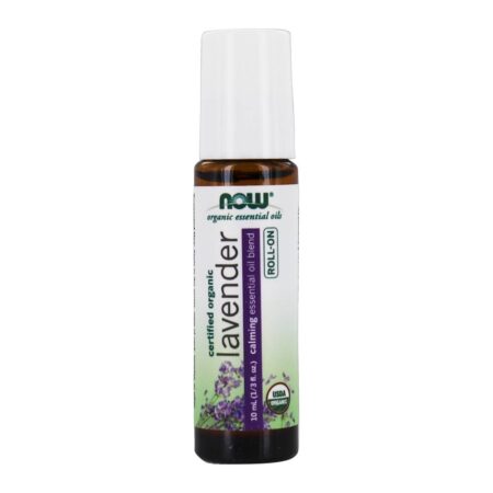 Mistura de óleo essencial calmante orgânico Roll-On Lavender - 10 ml. NOW Foods - Image 2