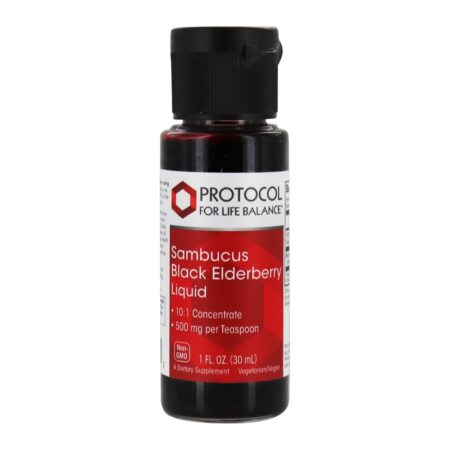 Extrato de sabugueiro preto de sambucus 500 mg . - 1 fl. oz. Protocol For Life Balance