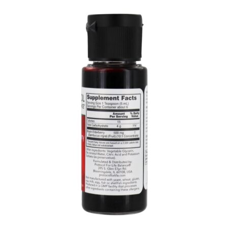 Extrato de sabugueiro preto de sambucus 500 mg . - 1 fl. oz. Protocol For Life Balance - Image 2