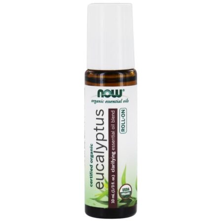 Mistura de Óleo Essencial Clarificante Orgânico Roll-On Eucalyptus - 10 ml. NOW Foods - Image 2