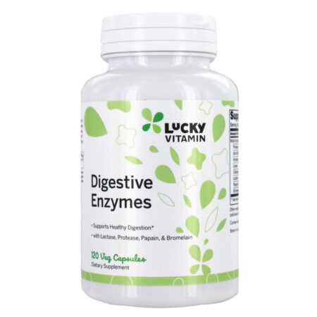 Enzimas Digestivas - Cápsulas LuckyVitamin 120 LuckyVitamin