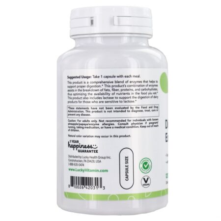 Enzimas Digestivas - Cápsulas LuckyVitamin 120 LuckyVitamin - Image 3