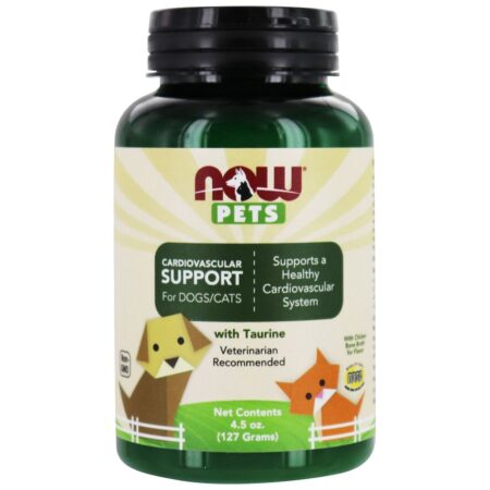 NOW Pets Pó de Suporte Cardiovascular para Cães / Gatos - 4.5 oz. NOW Foods