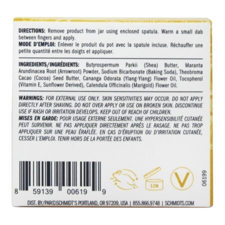 Frasco De Desodorante Natural Ylang-Ylang + Calendula - 2 oz. Schmidt's - Imagem 3