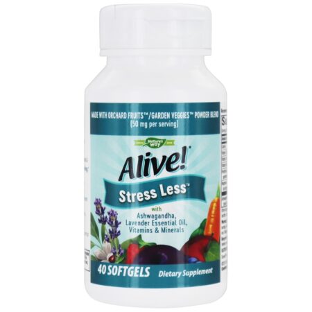 Alive! Estresse Menos - 40 Softgels Nature's Way - Image 2