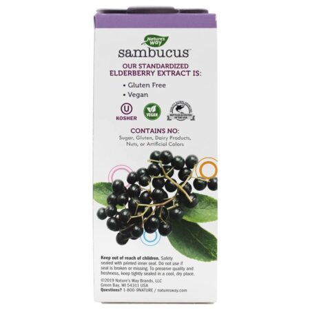 Sabugueiro Sambucus Padronizado para Crianças Xarope Noturno com Melatonina - 4 fl. oz. Nature's Way - Image 5