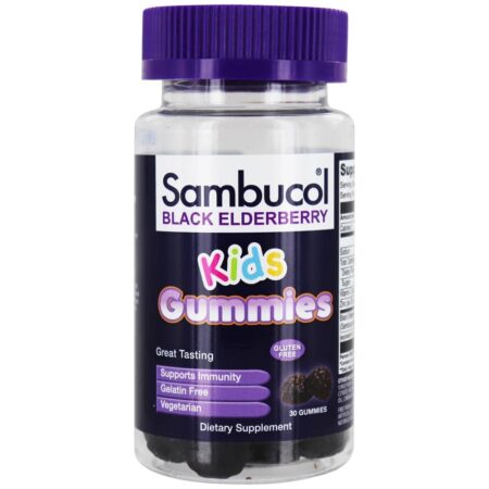 Black Elderberry Kids Gummies - 30 Gummies Sambucol