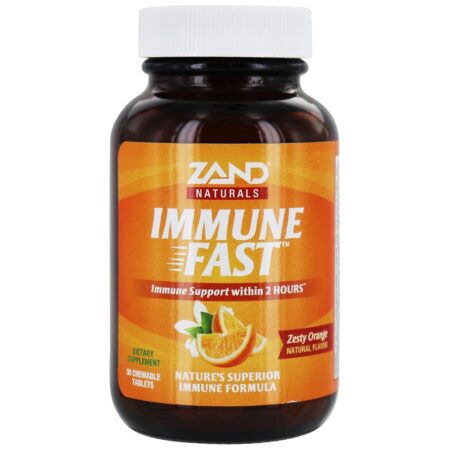 Naturals Immune Fast Zesty Orange - 30 comprimidos mastigáveis Zand - Image 2