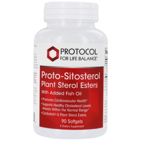 Ésteres de esteróis vegetais para proto-sitosterol - 90 Softgels Protocol For Life Balance