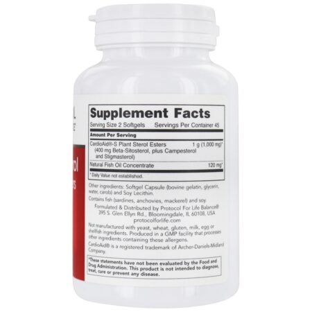 Ésteres de esteróis vegetais para proto-sitosterol - 90 Softgels Protocol For Life Balance - Image 2