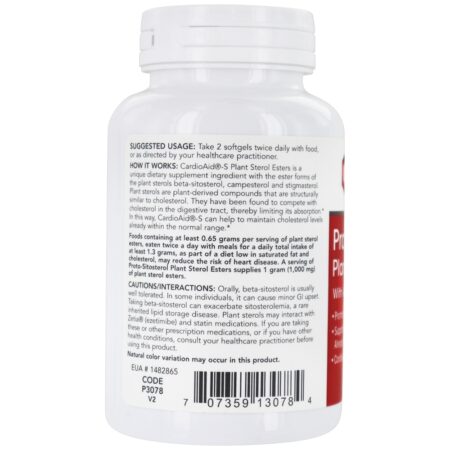 Ésteres de esteróis vegetais para proto-sitosterol - 90 Softgels Protocol For Life Balance - Image 3