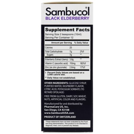 Black Elderberry Advanced Immune - 4 fl. oz. Sambucol - Image 3