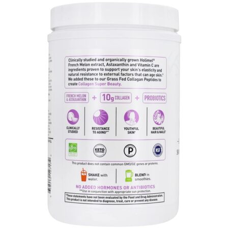 Pó Super Beleza de Colágeno Alimentado com Grama 20 Porções de Mirtilo Açaí - 9.52 oz. Garden of Life - Image 3