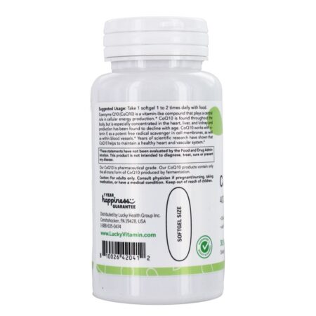 CoQ10 400 mg. - 30 Softgels LuckyVitamin - Image 3