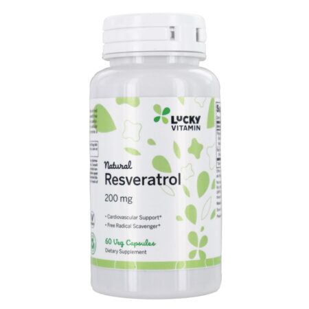 Resveratrol natural 200 mg . - Cápsulas LuckyVitamin 60 LuckyVitamin