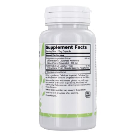 Resveratrol natural 200 mg . - Cápsulas LuckyVitamin 60 LuckyVitamin - Image 2