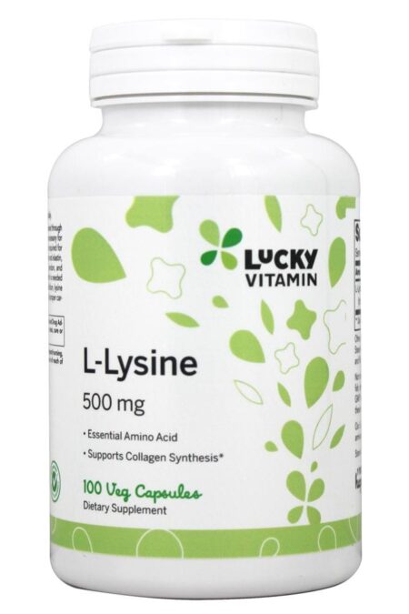 L-Lisina 500 mg. - Cápsulas LuckyVitamin 100 LuckyVitamin