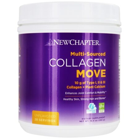 Movimento de colágeno de várias fontes sem sabor - 10.4 oz. New Chapter