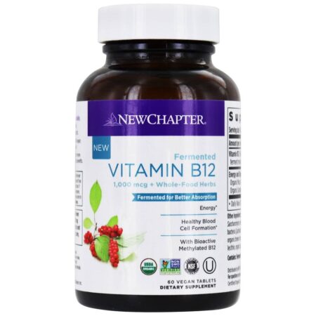 Ervas fermentadas com vitamina B12 + alimentos integrais 1000 mcg. - 60 Tablet (s) vegano (s) New Chapter