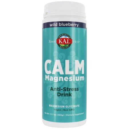 Calma Magnésio Anti-Stress Drink Mix Wild Blueberry - 12.7 oz. Kal