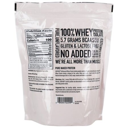 Isopure Whey Protein Isolate Powder sem sabor - 1 lb. Nature's Best - Image 2