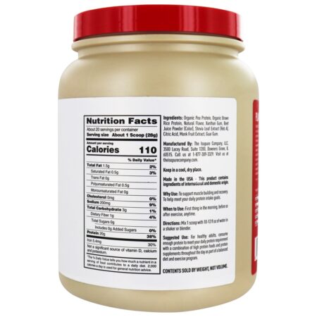 Isopure Ervilha à base de plantas e proteína de arroz integral em pó Morango - 1.23 lbs. Nature's Best - Image 2