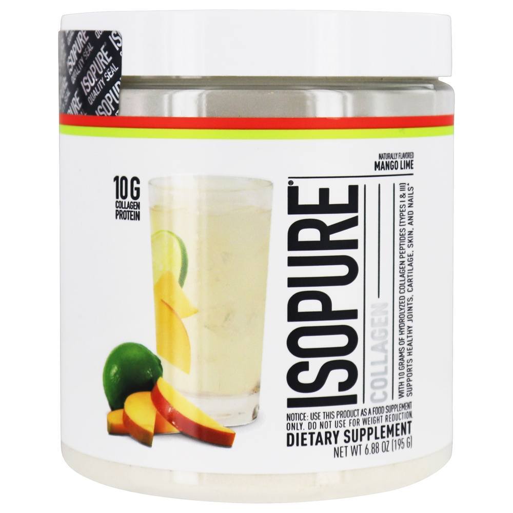 Isopure Collagen Powder Mango Lime - 6.88 oz. Nature's Best