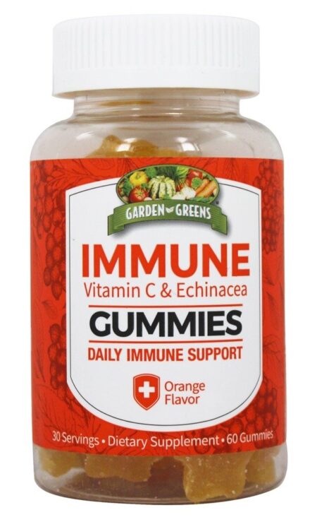 Vitamina C imune 240mg e Echinacea Daily Support Orange - 60 Gummies Garden Greens