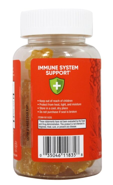 Vitamina C imune 240mg e Echinacea Daily Support Orange - 60 Gummies Garden Greens - Image 3