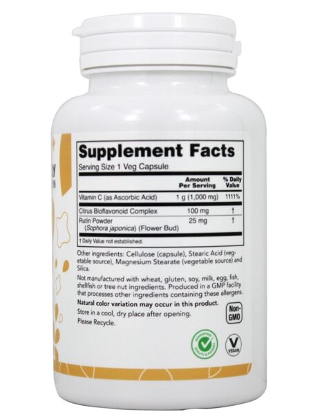 Antioxidante da vitamina C 1000 mg . - Cápsulas LuckyVitamin 100 LuckyVitamin - Image 2