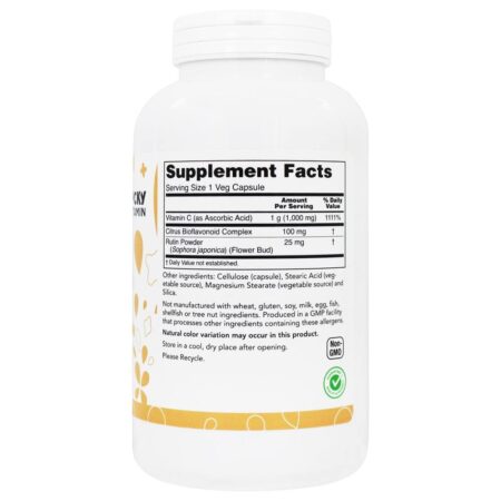 Antioxidante da vitamina C 1000 mg . - Cápsulas LuckyVitamin 250 LuckyVitamin - Image 2