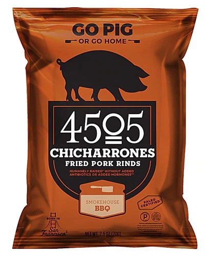 4505 Chicharrones Pururuca Sabor Smokehouse BBQ - 70g (2.5 oz)