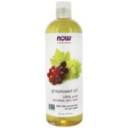 NOW Solutions Grapeseed Oil para cuidados com a pele sensíveis - 16 fl. oz. NOW Foods