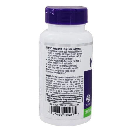 Melatonina Para o Sono 1 mg. - 90 Tablets Natrol - Image 3