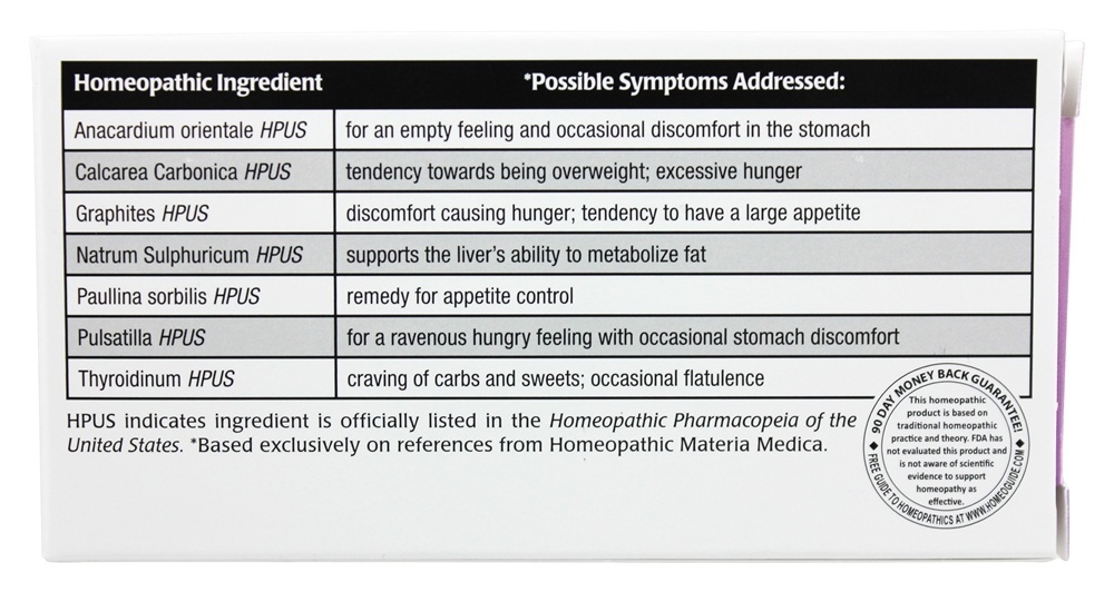 Homeopático inibidor de apetite para homens e mulheres - Cápsulas 60 NaturalCare - Imagem 3