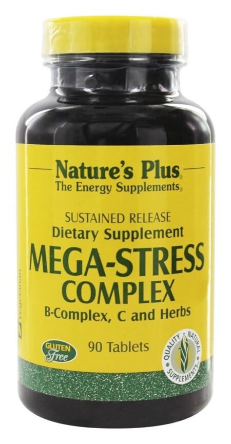 Complexo Mega-Stress Com Liberação Prolongada - 90 Tablets Natures Plus