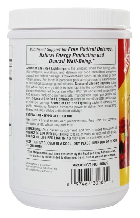 Fonte de Vida Vermelho Relâmpago Poder Embalado Antioxidante - 0.5 lbs. Natures Plus - Image 3