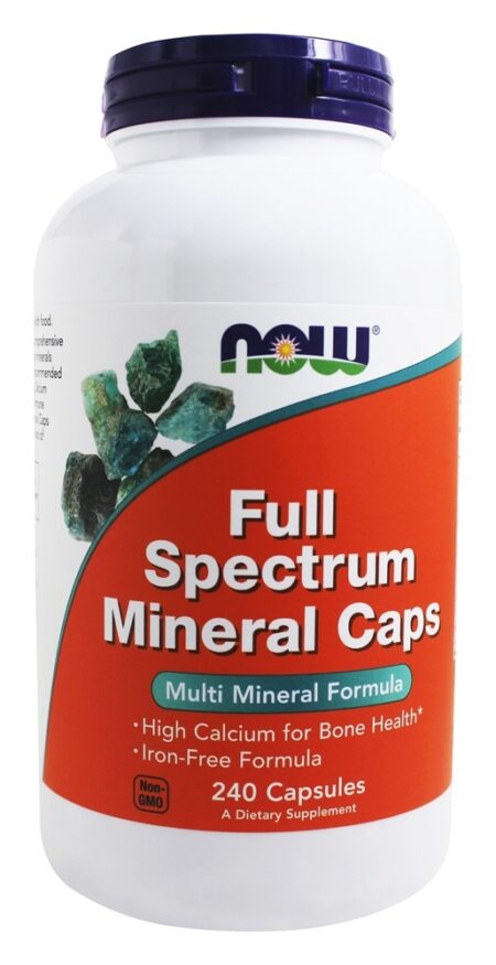 Spectrum Tampas minerais - Cápsulas 240 NOW Foods