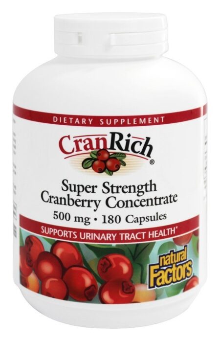 Cran Rico Super Força Oxicoco Concentrar 500 mg. - Cápsulas 180 Natural Factors