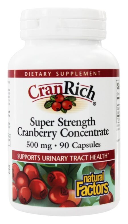 Cranrich Super Força Oxicoco Concentrar 500 mg. - Cápsulas 90 Natural Factors