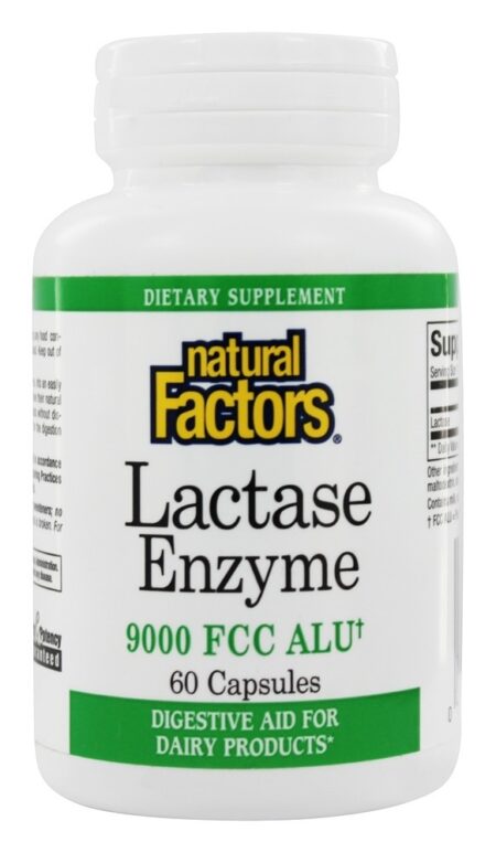 Enzima lactase - Cápsulas 60 Natural Factors