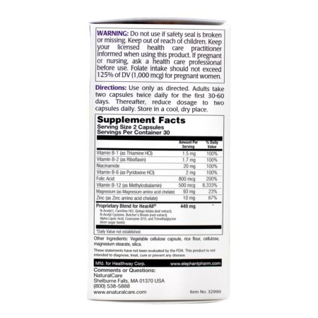 Fórmula de suporte auditivo HearAll - Cápsulas 60 NaturalCare - Imagem 3