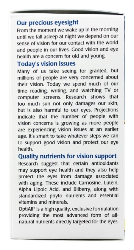 OptiAll Eye Health - Cápsulas 60 NaturalCare - Image 4