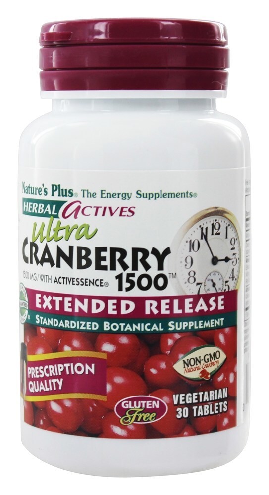 Ultra Cranberry de Liberação Prolongada 1500 mg. - 30 Tablets Natures Plus
