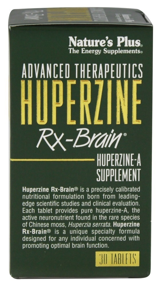 Avançado Terapêutica Huperzine RX Cérebro - 30 Tablets Natures Plus - Imagem 3